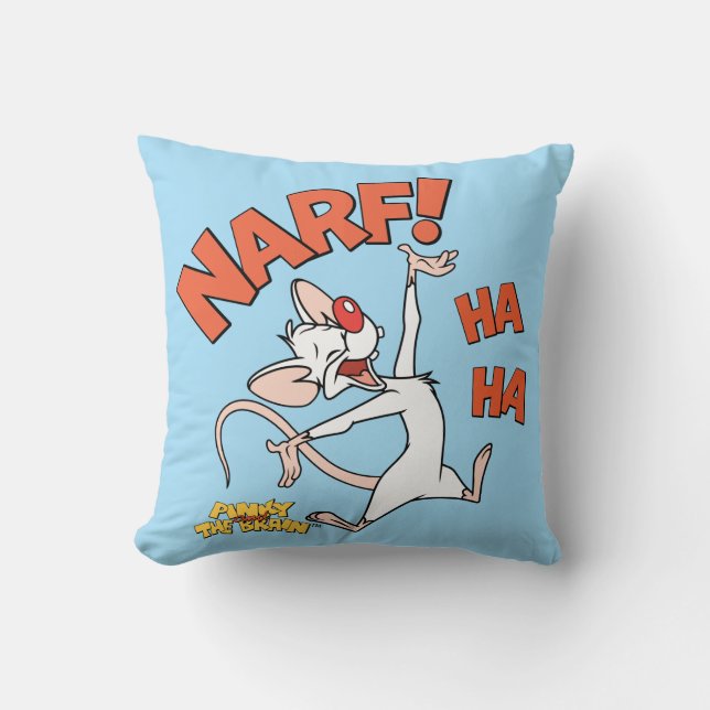 Coussin Pinky et le cerveau | Pinky "Narf !" (Recto)