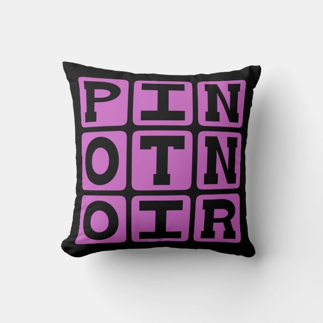 Coussin Pinot Noir, Vin Rouge (Recto)