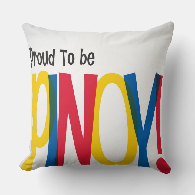 Coussin Pinoy philippin patriotique (Recto)