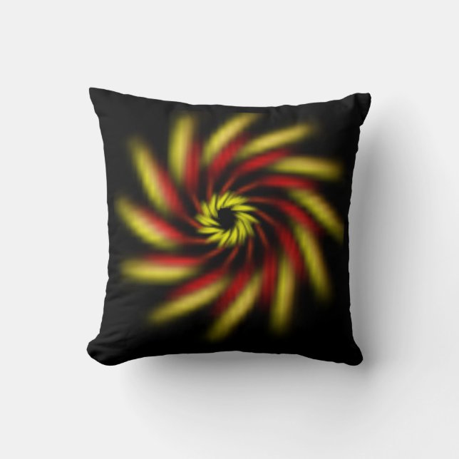 Coussin - Pinwheel sur noir (Recto)