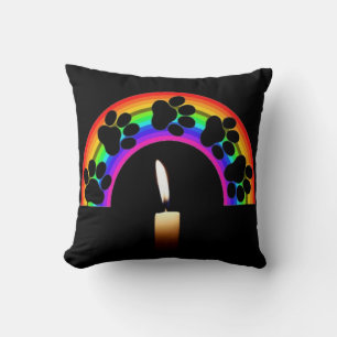 Coussin Pique Le Coeur Sur Un Arc En Ciel Avec Bou
