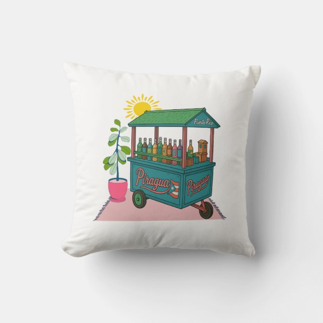 Coussin Piragua Puerto Rico Tshirt (Recto)
