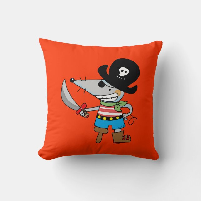 Coussin pirate de bande dessinée (Recto)