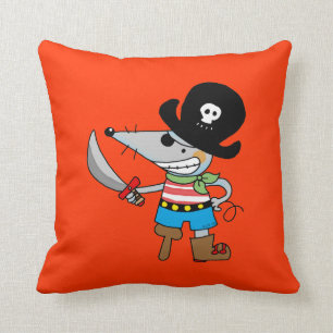 Coussin pirate de bande dessinée