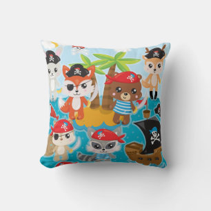 Coussin Pirate de l'équipage animal