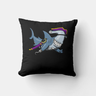Coussin Pirate de requin-marteau Océan