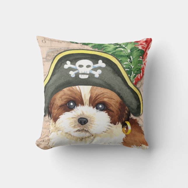 Coussin Pirate de Shih Tzu (Recto)
