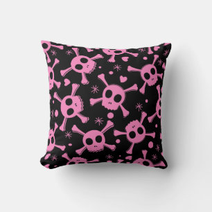 Coussin Pirate Skull : Girlish Hearts Motif