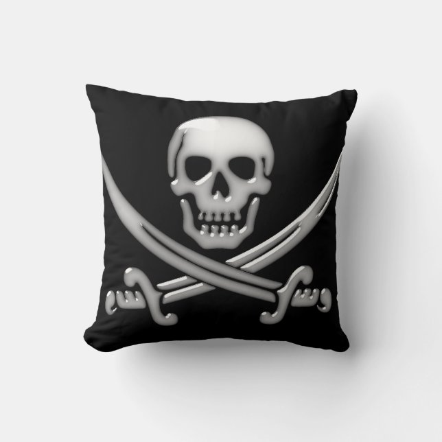 Coussin Pirate Skull & Shones d'épée (TLAPD) (Recto)