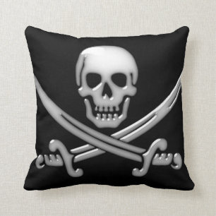 Coussin Pirate Skull & Shones d'épée (TLAPD)