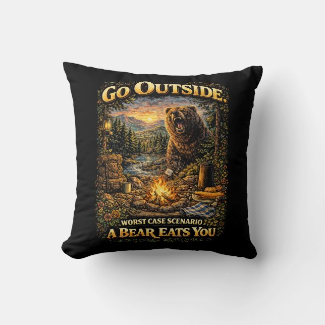 Coussin Pire Cas de Sauvagerie (Recto)