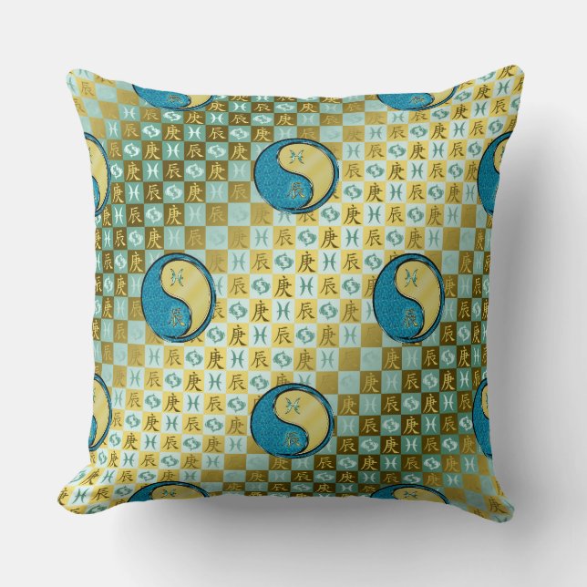 Coussin Pisces & Metal Dragon (Recto)