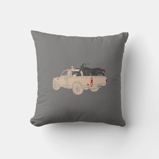 Coussin piste automobile à l'arrière d'un camion ouvert (Recto)