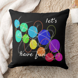 Coussin piste du cercle coloré