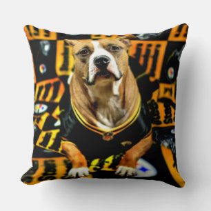 Coussin Pitbull Secourt Dog Football Fanatic