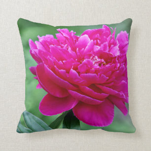 Coussin Pivoine rose