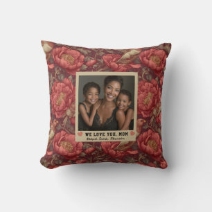 Coussin Pivoines Fleur Première Fois Maman Appartement Tro