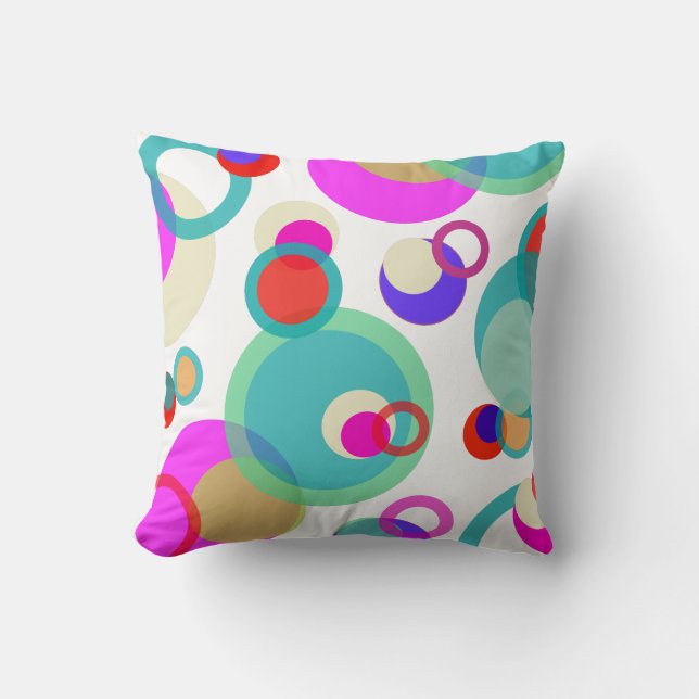 Coussin PixDezines bulles mod/do-it-yourself arrière - pla (Recto)
