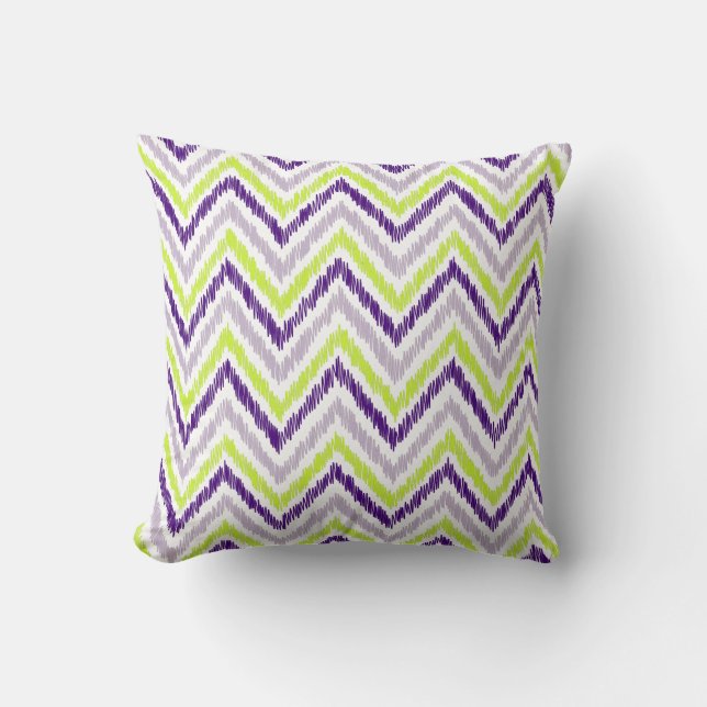 Coussin PixDezines chevron ikat/do-it-yourself couleur arr (Recto)