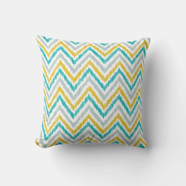 Coussin PixDezines chevron ikat/do-it-yourself couleur arr (Recto)
