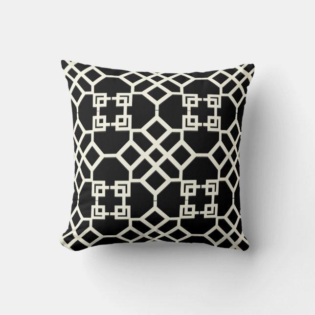 Coussin PixDezines chinois trellis/do-it-yourself couleurs (Recto)