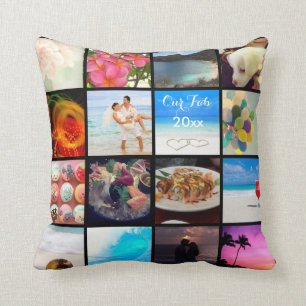 Coussin PixDezines DO-IT-YOURSELF Instagram Collage Photos
