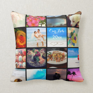 Coussin PixDezines DO-IT-YOURSELF Instagram Collage Photos
