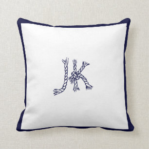 Coussin PixDezines DO-IT-YOURSELF MONOGRAM+COULEUR ROPE NA