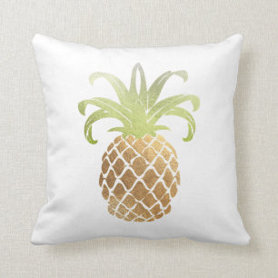 Coussin PixDezines Faux Ananas Or/arrière - plan DO-IT-YOU