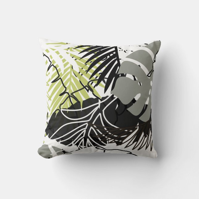 Coussin PixDezines forêt tropicale/do-it-yourself couleurs (Recto)