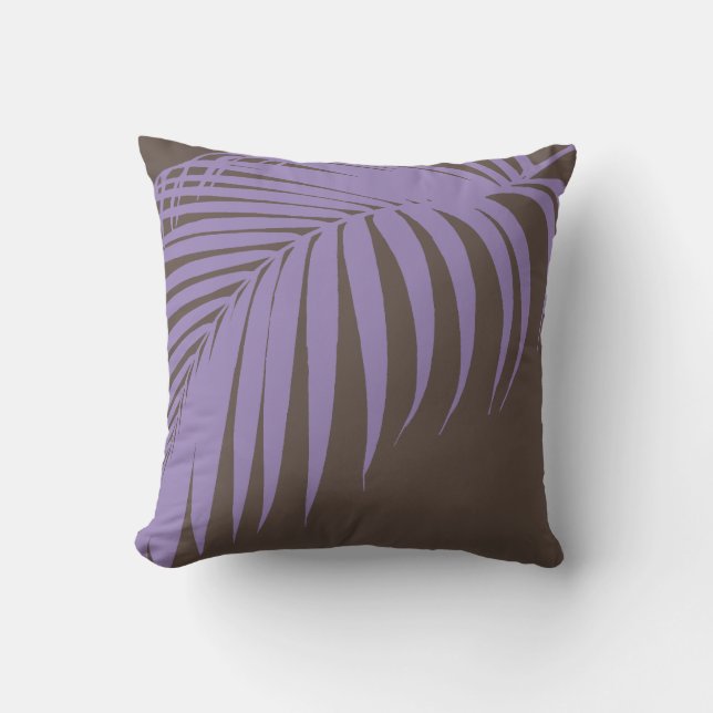 Coussin PixDezines frondes de palme/do-it-yourself couleur (Recto)