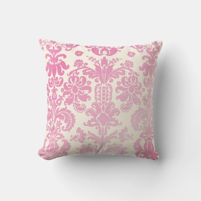 Coussin PixDezines isabella damask/do-it-yourself arrière  (Recto)