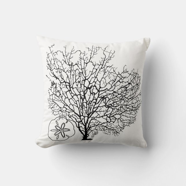 Coussin PixDezines maui coral+étoiles de mer/do-it-yoursel (Recto)