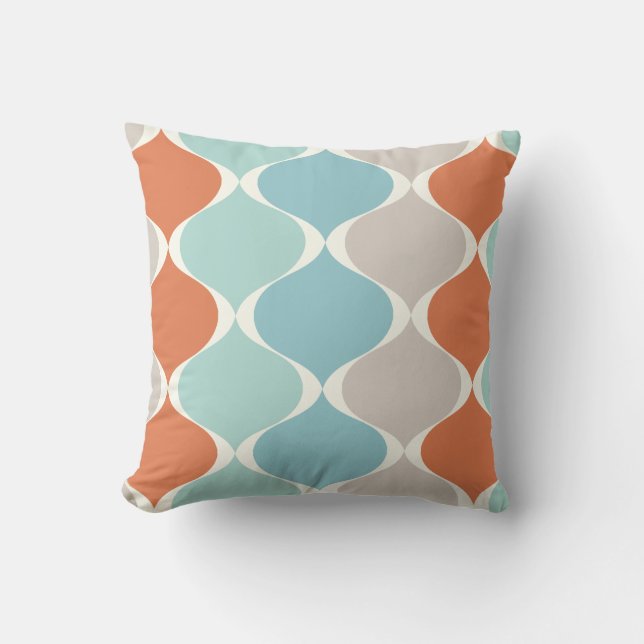 Coussin PixDezines mod ogee do-it-yourself couleur arrière (Recto)