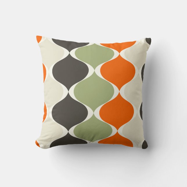 Coussin PixDezines mod ogee do-it-yourself couleur arrière (Recto)