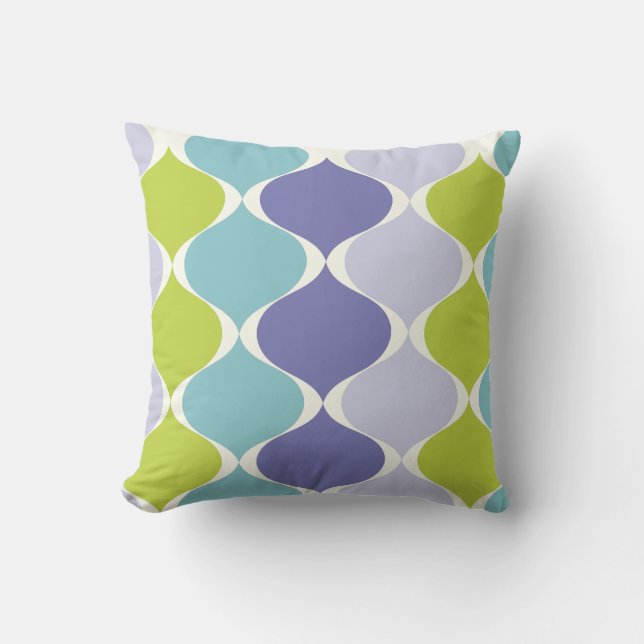 Coussin PixDezines mod ogee do-it-yourself couleur arrière (Recto)