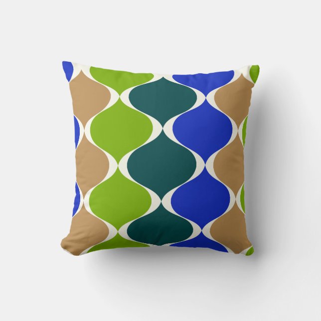 Coussin PixDezines mod ogee do-it-yourself couleur arrière (Recto)