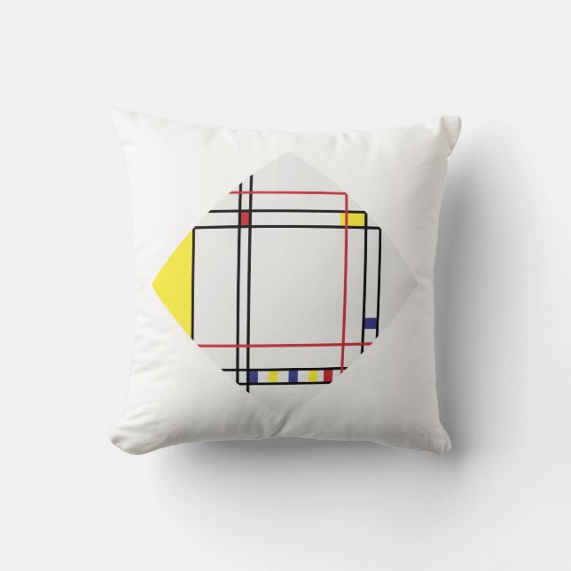 Coussin PixDezines Mondrian Arts/do-it-yourself arrière -  (Recto)