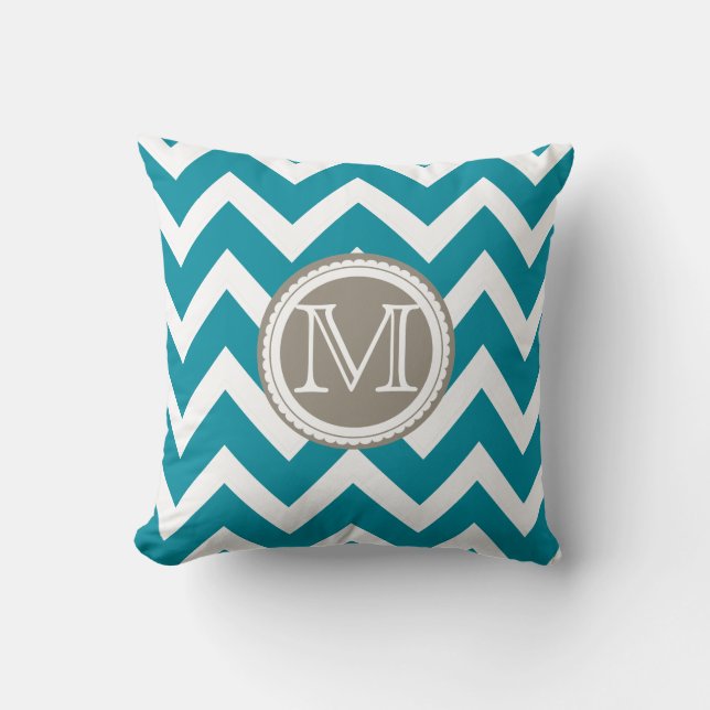 Coussin PixDezines monogramme do-it-yourself motif couleur (Recto)