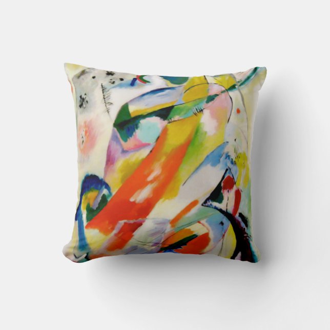 Coussin PixDezines panneau abstrait Kandinsky 1914 (Recto)