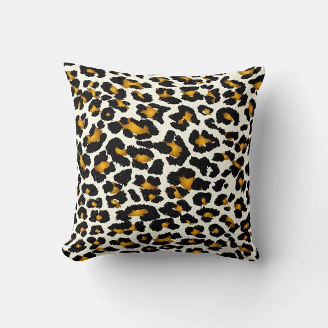 Coussin PixDezines rubis rouge guépard/do-it-yourself coul (Recto)