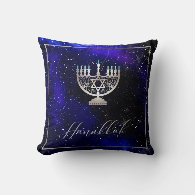 Coussin PixDezines Shine, Hanoukka|Temple Menorah (Recto)