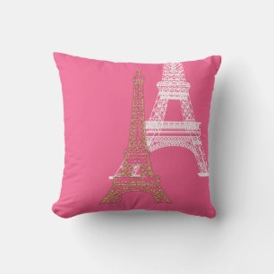 Coussin PixDezines tour eiffel/fausse or/do-it-yourself co