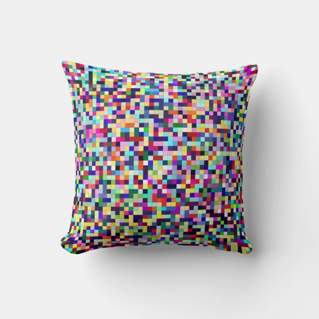 Coussin Pixels colorés (Recto)