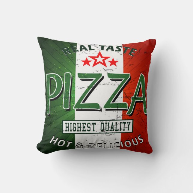 Coussin Pizza Chaude Et Délicieuse (Recto)