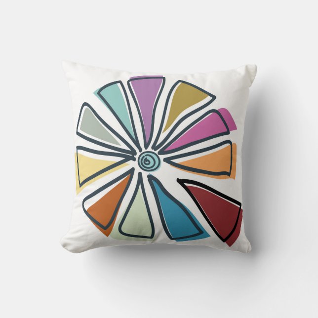 Coussin pizza doodle (Recto)