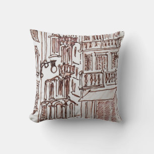 Coussin Place de Manises dans la vieille ville  Valence, E
