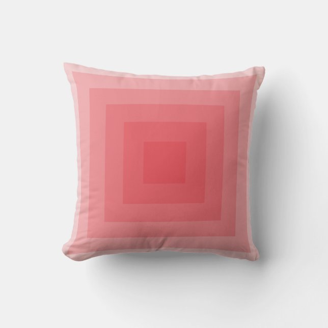 Coussin Place Rouge Géométrique (Recto)