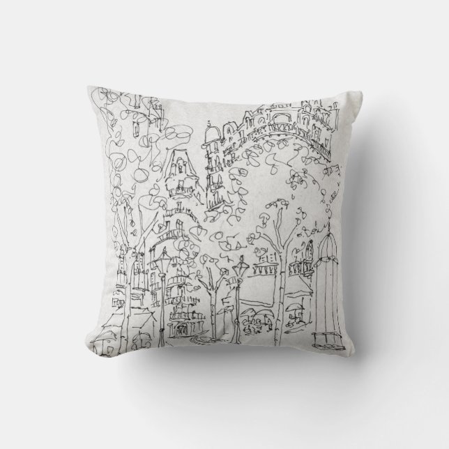 Coussin Place St. André des Arts | Paris, France (Recto)