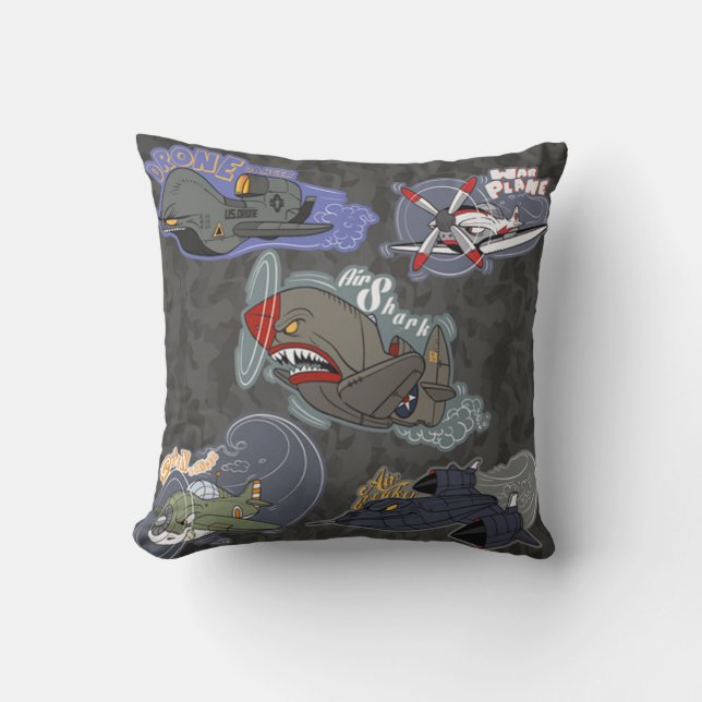 Coussin Places militaires amusantes (Recto)